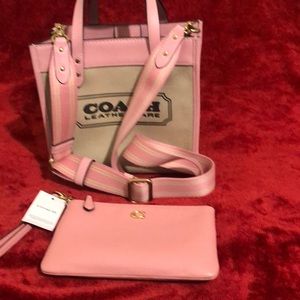 Coach handbag and wristlet